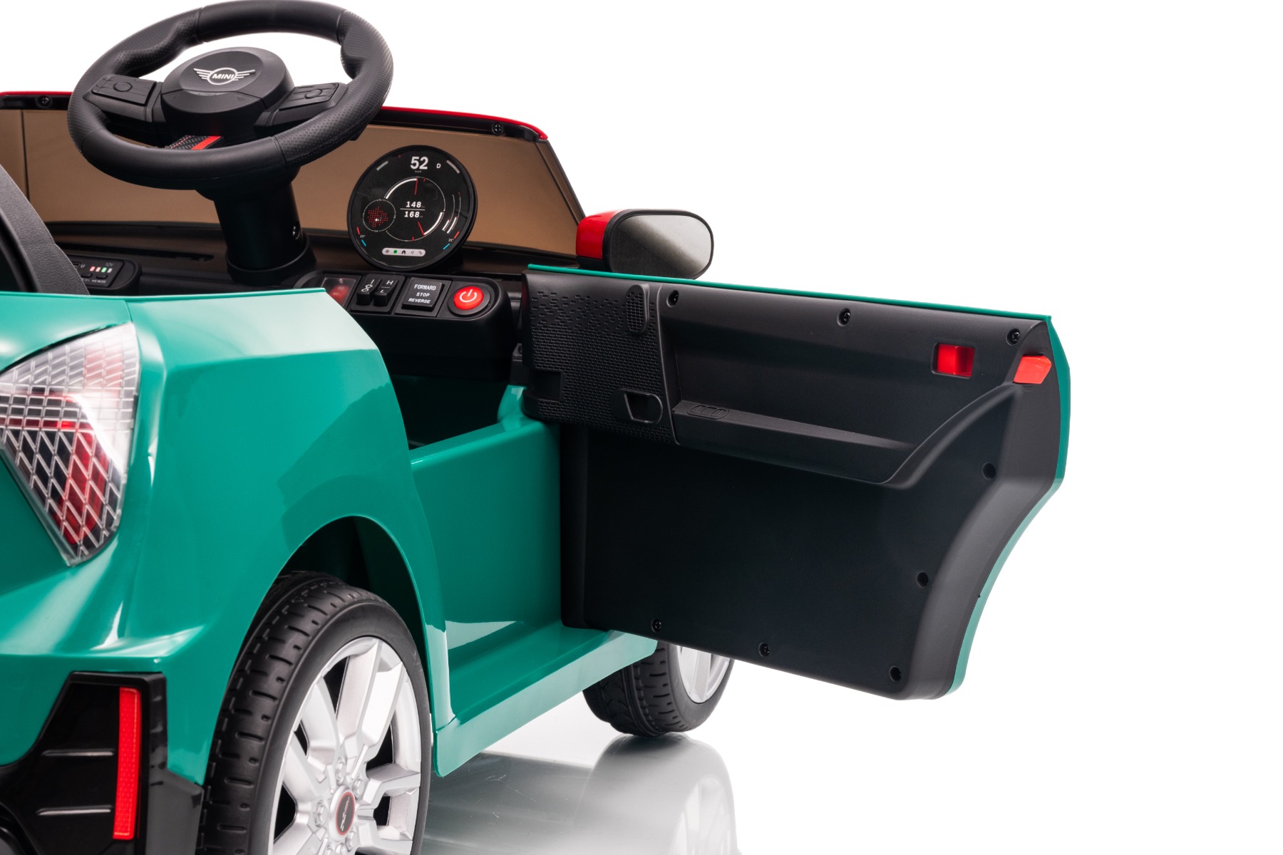 Openende deur met veiligheidsvergrendeling