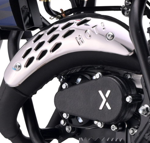 Chroom uitlaatbescherming