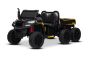Boerderij elektrische kinderauto RIDER 6X6 24V met vierwielaandrijving 4x 200W, tweezitter, zwart, lithiumbatterij, EVA-wielen, kunstleren dubbele stoel, geveerde assen, 2.4 GHz afstandsbediening, MP3-speler met USB/AUX-ingang, Bluetooth.