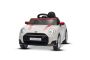 Elektrische BMW Mini Cooper 12V kinderauto, wit, MP3-speler met USB- en Bluetooth-verbinding, 2,4 GHz afstandsbediening, 2 x 25W motor, lithiumbatterij, LED-verlichting, ORIGINELE licentie.