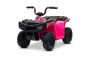 Gelicentieerde elektrische Arctic Cat 12V quad, achterwielaandrijving, roze, LED-verlichting, lithiumbatterij, 2 x 25W motoren