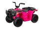 Gelicentieerde elektrische Arctic Cat 12V quad, achterwielaandrijving, roze, LED-verlichting, lithiumbatterij, 2 x 25W motoren