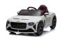 Elektrische kinderauto Bentley Bacalar 12V, wit, deuren die omhoog openen, 2,4 GHz afstandsbediening, LED-verlichting, USB/Aux-aansluiting, vering, lithiumbatterij, 2 x 25W motor, ORIGINELE licentie