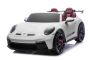 Elektrische kinderauto Porsche 911 GT3  24V met 4x4-aandrijving, wit, tweezits, 2,4 GHz afstandsbediening, USB/AUX-ingang, 200W motoren, vering, lithiumbatterij, LED-verlichting voor en achter, ORIGINELE licentie