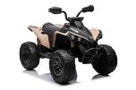 Can-am Renegade Elektrische Quad voor Kinderen, kaki, eenzitter, voor- en achtervering, LED-verlichting, 12V-batterij, 2 x 35W-motoren, zachte EVA-wielen, MP3-speler met USB/AUX-ingang, gelicentieerd