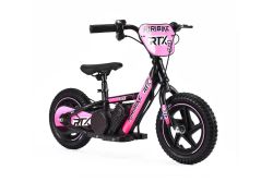 Elektrische kinderbalancer RIRIBIKE RTX3 24V (12"), roze , Lithium-accu, 100W motor, Schijfrem, Verstelbare zachte PU-zitting
