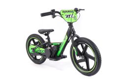 Elektrische kinderbalancer RIRIBIKE RTX6 24V (16"), groen, Lithium-accu, 250W motor, Schijfrem, Verstelbare zachte PU-zitting