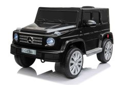 Elektrische Kinderauto Mercedes G500 12V, zwart, 2.4 GHz afstandsbediening, USB / SD-ingang, achtervering, lithiumbatterij, LED-verlichting, ORIGINELE licentie.