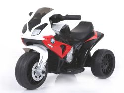 Kindermotor BMW S 1000 RR, Batterij aangedreven motorfiets, 3 wielen, Licensed, 1x Motor, 6V Accu