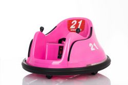 Elektrische Ride-on RIRIDRIVE 12V roze, geschikt voor binnen en buiten, 2.4 Ghz Afstandsbediening, LED verlichting, Joystick bediening, 2 X 15W motor
