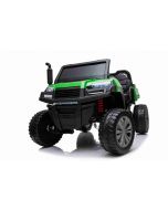 Boerderij elektrische auto RIDER 4X4 met vierwielaandrijving, 2x12V batterij, EVA wielen, ophangassen, 2,4 GHz afstandsbediening, tweezitter, MP3 speler met USB / SD ingang, Bluetooth