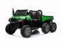 Boerderij elektrische auto RIDER 6X6 met 4-wielaandrijving, 2x12V batterij, EVA wielen, ophangassen, 2,4 GHz Afstandsbediening, Tweezitter, MP3-speler met USB / SD ingang, Bluetooth