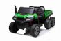 Boerderij elektrische auto RIDER 6X6 24V met 4-wielaandrijving 4 X 100W, 24V/7Ah batterij, EVA wielen, ophangassen, 2,4 GHz afstandsbediening, tweezitter, MP3 speler met USB / SD ingang, Bluetooth