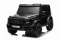 Elektrische kinderauto Mercedes-Benz G63 AMG 4x4² Tweezits 12V, zwart, MP3-speler met USB/AUX-ingang, 4x4 aandrijving, Accu 12V14Ah, EVA-wielen met vering, Kunstleren stoelen, Afstandsbediening, Licentie
