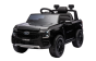 Elektrische kinderauto FORD Ranger 12V, zwart, Leren stoel, 2,4 GHz afstandsbediening, Bluetooth/USB-ingang, Vering, 12V accu, Kunststof wielen, 2 X 30W motoren, ORIGINELE licentie