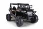 Elektrische auto voor kinderen UTV 24V, Zwart, twee stoelen in kunstleer, 2,4 GHz afstandsbediening, 2 x 200 W-motoren, elektrische rem, led-verlichting, zachte EVA-wielen met vering, mp3-speler met USB / AUX
