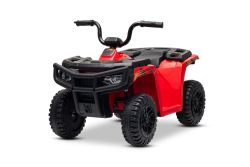 Gelicentieerde elektrische Arctic Cat 12V quad, achterwielaandrijving, rood, LED-verlichting, lithiumbatterij, 2 x 25W motoren
