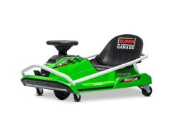 Beneo Motors Drift Elektrische Go-Kart 24V, groente, 300W borstelloze motor, lithiumbatterij, driftmodus met een snelheid tot 14 km/u, stevig stalen frame, veiligheidsgordel, sportstoel, multifunctioneel stuur