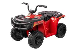 Gelicentieerde elektrische Arctic Cat 12V quad, achterwielaandrijving, rood, LED-verlichting, lithiumbatterij, 2 x 25W motoren
