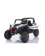 Electric Ride-On Toy Car RSX White - 2.4Ghz, 24V, 4 X MOTOR, remote control, two-seats in leather, Soft EVA wheels, FM Radio, Bluetooth