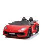 Electric Ride on Car Lamborghini Aventador 12V voor twee gebruikers, Rood, Verticaal openende deuren, 2 x 12V Motor, 12V Accu, 2.4 Ghz afstandsbediening, Zachte EVA wielen, Vering, Soft start, MP3-speler met USB, Origineel gelicentieerd