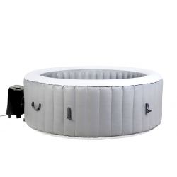 BeneoSpa NIEUWE draagbare opblaasbare bubbelspa voor 6 personen, bubbelbad, jacuzzi, grijs
