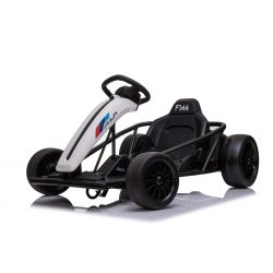 Drift Kart DRIFT-CAR 24V, Wit, Gladde Drift wielen, 2 x 350W Motor, Drift modus bij 13 Km / h, 24V Batterij, Stevige constructie
