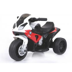 Kindermotor BMW S 1000 RR, Batterij aangedreven motorfiets, 3 wielen, Licensed, 1x Motor, 6V Accu