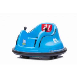 Elektrische Ride-on RIRIDRIVE 12V blauw, geschikt voor binnen en buiten, 2.4 Ghz Afstandsbediening, LED verlichting, Joystick bediening, 2 X 15W motor