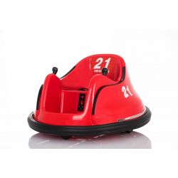 Elektrische Ride-on RIRIDRIVE 12V rood, geschikt voor binnen en buiten, 2.4 Ghz Afstandsbediening, LED verlichting, Joystick bediening, 2 X 15W motor