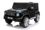 Elektrische Kinderauto Mercedes G500 12V, zwart, 2.4 GHz afstandsbediening, USB / SD-ingang, achtervering, lithiumbatterij, LED-verlichting, ORIGINELE licentie.