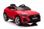 Elektrische loopauto Audi E-tron Sportback 4x4 rood, Kunstleer stoel, 2.4 GHz afstandsbediening, Eva wielen, USB/Aux ingang, Bluetooth, All wheel suspension, 12V/7Ah accu, LED Verlichting, Zachte EVA wielen, 4 X 25W motor, ORIGINEEL rijbewijs