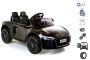 Elektrische auto kind 2 persoons Audi R8 Small, Zwart, Originele licentie, Batterijvoeding, Openende deuren, 2x 35W-motor, 12 V-batterij, 2,4 Ghz-afstandsbediening, Zachte EVA-wielen, Vering, Zachte start