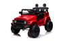 Elektrische kinderauto TOYOTA FJ CRUISER met achterwielaandrijving, Rood, 12V accu, Hoog chassis, Brede zit, Achterasvering, LED-verlichting, 2,4 GHz afstandsbediening, MP3-speler met USB/AUX-ingang, Licentie