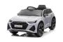 Elektrische kinderauto Audi RS6, Grijs, Lederen zitting, Openslaande deuren, 2x 25W Motor, 12 V Accu, 2,4 Ghz afstandsbediening, Zachte EVA wielen, LED verlichting, Soft start, Schokbrekers, ORIGINEEL Licentie