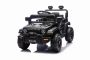 Elektrische auto voor kinderen OFFROAD NEW met achterwielaandrijving, zwart, lithiumbatterij, hoog chassis, brede zit, achterwielophangingen, 2.4 GHz afstandsbediening, LED-verlichting