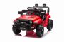 Elektrische auto voor kinderen OFFROAD NEW met achterwielaandrijving, rood, lithiumbatterij, hoog chassis, brede zit, achterwielophangingen, 2.4 GHz afstandsbediening, LED-verlichting