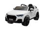 Elektrische kinderauto Audi Q7 wit, Eénzitter, Onafhankelijke vering, 12V accu, Afstandsbediening, 2 x 35W motor, LED verlichting, MP3 Speler met USB/AUX ingang, Licentie