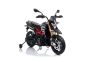 Kindermotors APRILIA DORSODURO 900, Licensed, 12V batterij, EVA zachte wielen, 2 x 18W motoren, Ophanging, Metalen frame, Metalen vork, Hulpwielen, Zwart