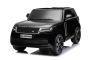 Elektrische kinderauto Range Rover model 2023, tweezitter, zwart, kunstlederen stoelen, radio met USB-ingang, achterwielaandrijving met vering, 12V7AH-batterij, EVA-wielen, sleutelstarter, 2,4 GHz afstandsbediening, licentie
