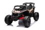 Elektrische kinderauto Can-am Maverick Eenzitter met 4X4 aandrijving, Zwart, Onafhankelijke vering, 2,4 Ghz afstandsbediening, 4 x 35W motoren, EVA wielen, Lederen stoel, MP3 speler met USB/AUX ingang, Gelicenseerd