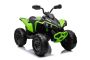 Can-am Renegade Elektrische Quad voor Kinderen, groen, eenzitter, voor- en achtervering, LED-verlichting, 12V accu, 2 x 35W motoren, zachte EVA-wielen, MP3-speler met USB/AUX-ingang, gelicentieerd