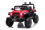 All Ride elektrische auto met achterwielaandrijving, rood, 12V accu, Hoog onderstel, brede stoel, Vering op achteras, 2,4 GHz Afstandsbediening, MP3-speler met USB, LED verlichting