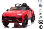 Elektrische kinderauto Lamborghini URUS kinderen elektrische auto, Rood, Originele licentie, Batterij-aangedreven, Verticaal openende deuren, 2x motor, 12 V batterij, 2,4 Ghz afstandsbediening, Zachte EVA-wielen, Vering, soft start