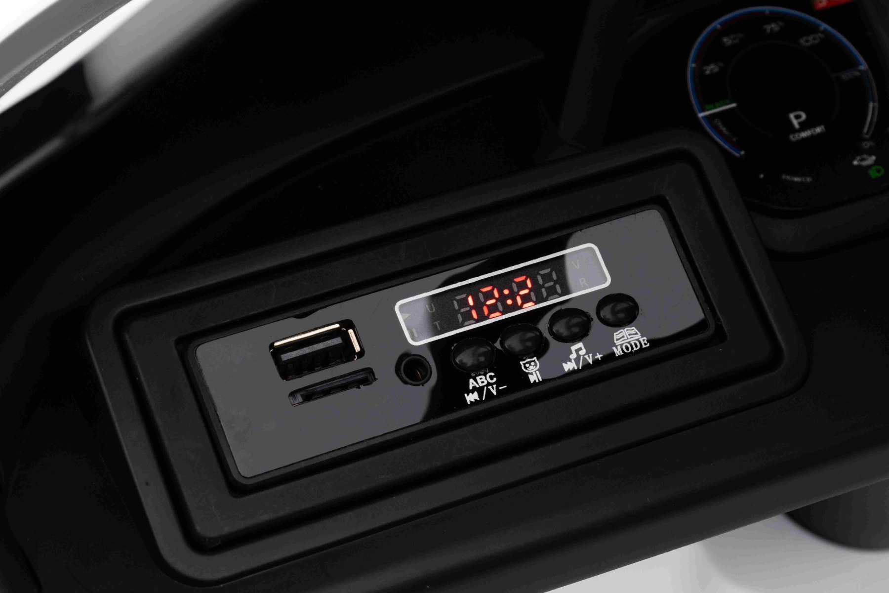 Batterijcapaciteitsindicator en Bluetooth op MP3